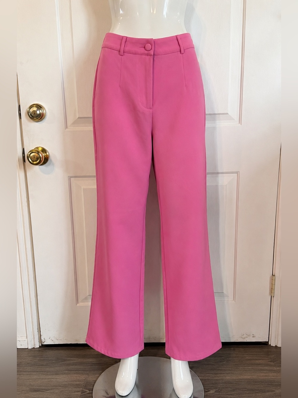 NWT EGO Pink Wide Leg Dress Pants, SIZE 8,  High Rise Trousers